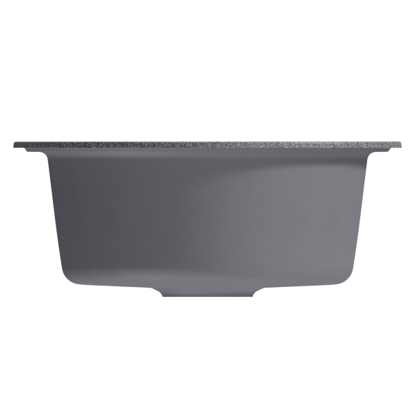 Мойкa MIXLINE ML-GM11 круглая, темно-серая (309), 500мм (глуб. чаши 180) (551822)