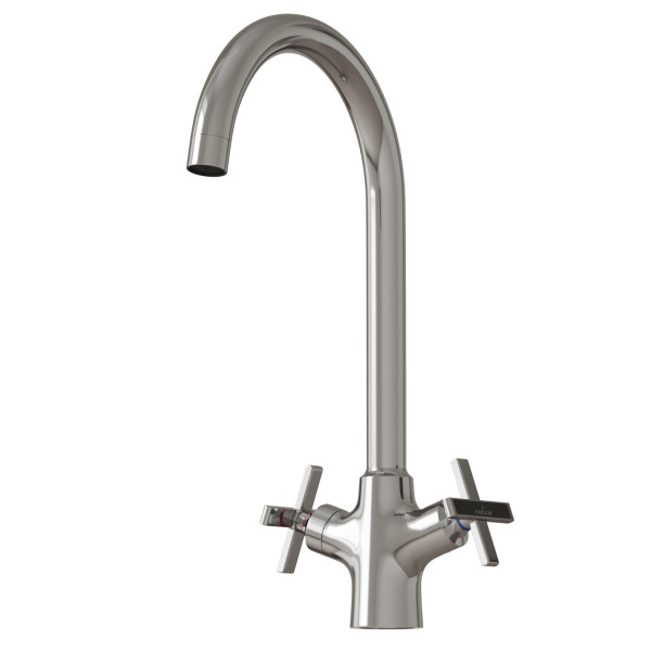 Смеситель для кухни MIXLINE ML37-032 "Cross" 1/2 кер. высокий излив (553894)