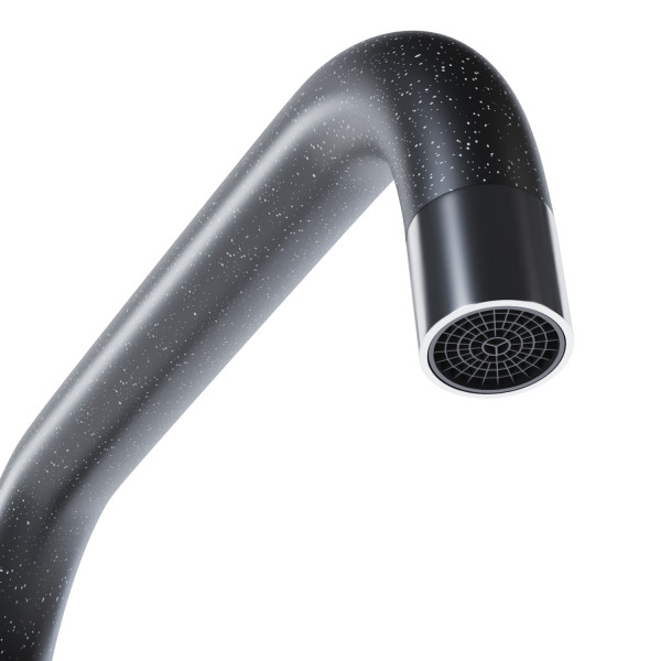 Смеситель для кухни MIXLINE ML-GS12 35к (343) антрацит высок. излив (550663)