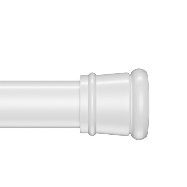 Карниз для ванной комнаты IDDIS Elegante 110-200 см, белый матовый (SRW0120i14)