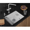 Кухонная мойка GRANULA KITCHEN SPACE RINZER кварц (5505RU, АРКТИК)