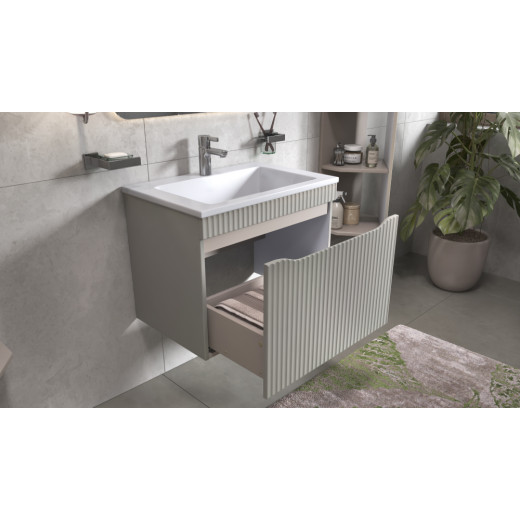 Тумба навесная Velvex Alba 700-0-1 тирамису под раковину 4627173210782 (Madera Modul) (309 тирамису)