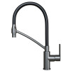 Смеситель для кухни 35k MIXLINE МЛ33-108Г(ML33-108GR)"Сити " гибкий излив с фикс.бок.ручка ГРАФИТ (556596)