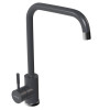 Смеситель для кухни MIXLINE ML-GS12 35к (342) графит высок. излив (550662)