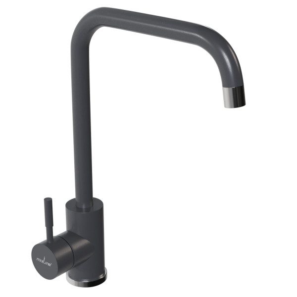 Смеситель для кухни MIXLINE ML-GS12 35к (342) графит высок. излив (550662)