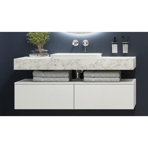 Столешница Velvex Unit 120, белый мрамор (st.UNI.120-630)