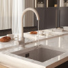 Смеситель для кухни MIXLINE ML-GS15 35к (328) бежевый высок. излив (550692)