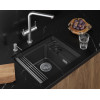 Кухонная мойка GRANULA KITCHEN SPACE RINZER кварц (5505RU, ЧЁРНЫЙ)