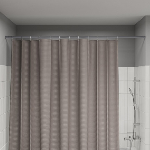 Карниз для ванной комнаты IDDIS Elegante 110-200 см, серый матовый (SRC0120i14)