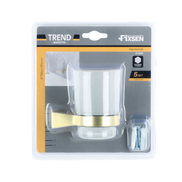 Подстаканник FIXSEN TREND GOLD одинарный (FX-99006)