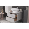 Тумба Velvex Luna 600-0-2 со столешницей навесная белый под раковину 7027A (tp.LUN.60.2Y)