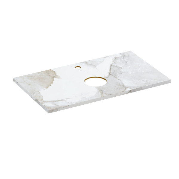Столешница Cersanit STONE из керамогранита Life 80x45x2 белый сатиновый (63855)