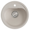 Мойка MIXLINE ML-GM10 КРУГЛАЯ, БЕЛАЯ (331), 440ММ (ГЛУБ. ЧАШИ 180) (551813)