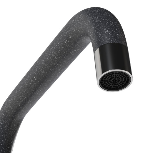 Смеситель для кухни MIXLINE ML-GS12 35к (309) темно-серый высок. излив (550655)