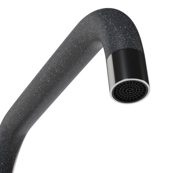 Смеситель для кухни MIXLINE ML-GS12 35к (309) темно-серый высок. излив (550655)