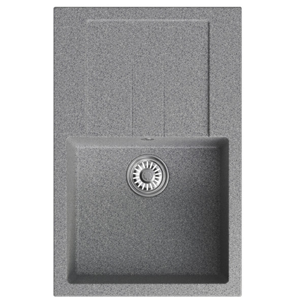 Мойка MIXLINE ML-GM31 с крылом темно-серая (309) 770*500*190мм NEW (552190)
