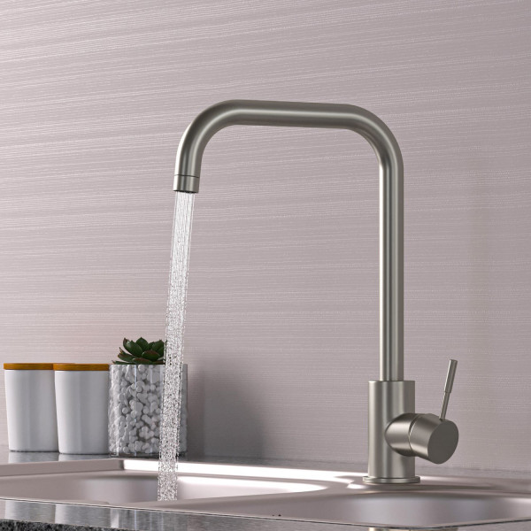 Смеситель для кухни MIXLINE MLSS-0301 трубчатый излив (505146)