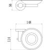 Мыльница стеклянная с настенным держателем Savol (S-005659C)