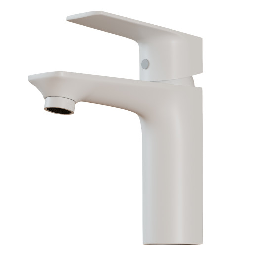 Смеситель для раковины 40k MIXLINE МЛ15-04 (ML15-04W) б/отв п/гайку (без подводки) БЕЛЫЙ (556656)