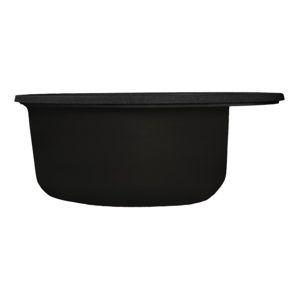 Мойкa MIXLINE МЛ-ГМС102 (ML-GMS102) СТАНДАРТ круглая, черный (308), 500 мм (глуб. чаши 170) (558086)