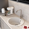 Мойкa MIXLINE ML-GM13 круглая ультра-белая (341) 495мм (глуб. чаши 200) NEW (551895)