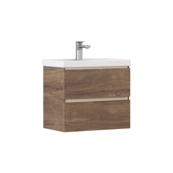 Тумба навесная Velvex Mondi 600-0-2 акация темная под раковину 4627173210874 (Madera Classica Slim) (359 акация темная)