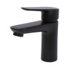 Смеситель для раковины 35k MIXLINE МЛ14-04 (ML14-04BL) б/отв п/гайку ЧЕРНЫЙ(без подводки) (556600)