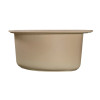 Мойкa MIXLINE МЛ-ГМС101 (ML-GMS101) СТАНДАРТ круглая, песочный (302), 480 мм (глуб. чаши 190) (558081)