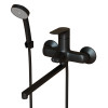 Смеситель для ванны и раковины 35k MIXLINE МЛ14-02 (ML14-02BL) ЧЕРНЫЙ (556606)