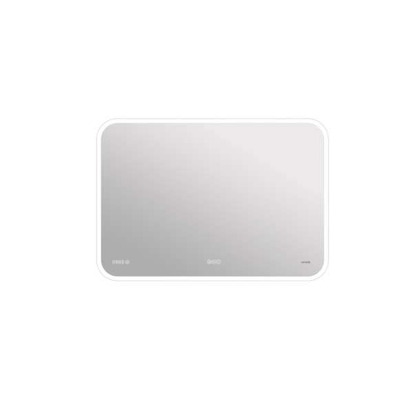 Зеркало Cersanit LED 070 design pro 80x60 с подсветкой bluetooth часы с антизапотеванием прямоуголь
