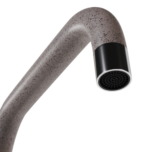 Смеситель для кухни MIXLINE ML-GS12 35к (302) песочный высок. излив (550649)