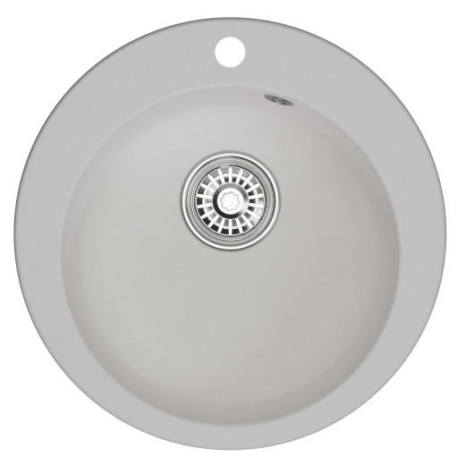 Мойкa MIXLINE ML-GM13 круглая  ультра-белая  (341) 495мм (глуб. чаши 200) NEW (551895)