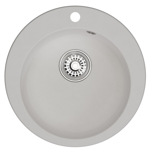 Мойкa MIXLINE ML-GM13 круглая ультра-белая (341) 495мм (глуб. чаши 200) NEW (551895)