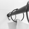 Набор колец для шторы в ванную комнату, металл, черный матовый, IDDIS, (RM01BLOi15)