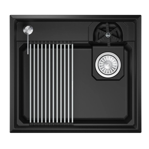 Кухонная мойка GRANULA KITCHEN SPACE RINZER кварц (5807R, ШВАРЦ)