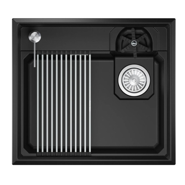 Кухонная мойка GRANULA KITCHEN SPACE RINZER кварц (5807R, ШВАРЦ)