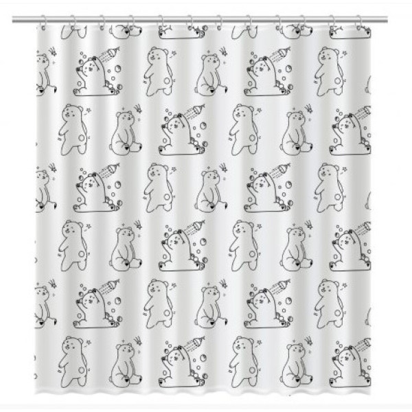 Шторка для ванной Fixsen Teddy Wash (FX-1505)
