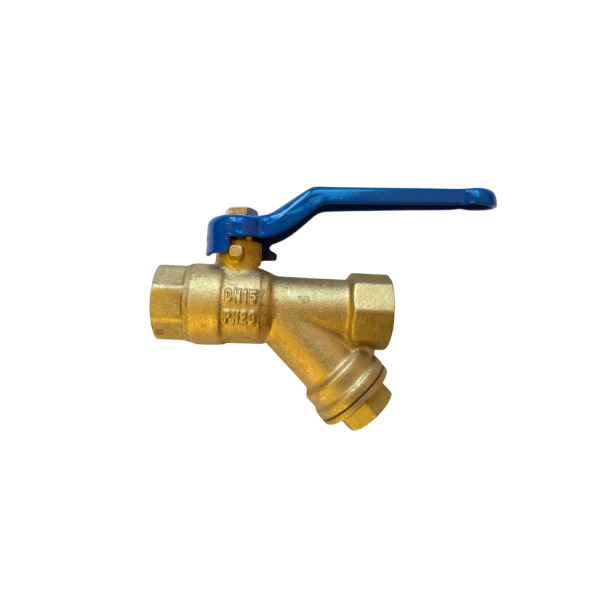 Кран шаровой с фильтром RM-L 1/2 муфтовый Ду15 Ру30 (11Б27п1)