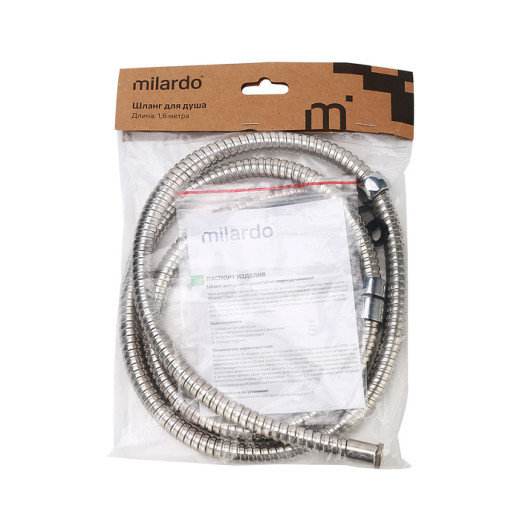 Шланг для душа Milardo Essential 1,6 м EPDM (130S160M19)