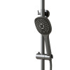 Душевая система 35к MIXLINE МЛ33-06Г(ML33-06GR) "Сити"излив лейка 3 поз. +лейка "Троп. душ" ГРАФИТ (556594)