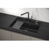 Кухонная мойка GRANULA Kitchen Space (7301, ШВАРЦ)