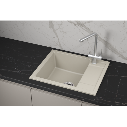 Мойка для кухни Granula 6002 креман, 60х50 см, прямоугольная (6002, КРЕМАН)