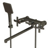 Смеситель для ванны и раковины MIXLINE ML38-02 "Graphite" 1/2 кер. графит (553898)