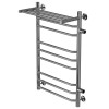 Полотенцесушитель MIXLINE МИРА 80х50х50 г2 (1'' НР, 8 перекладин + ПОЛКА, правое подкл) водяной (556677)