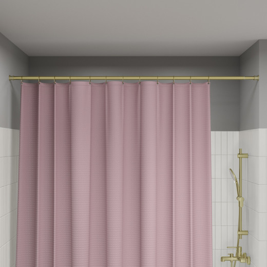 Карниз для ванной комнаты, 110-200 см, золото матовое, Elegante, IDDIS, (RSG0120i14)