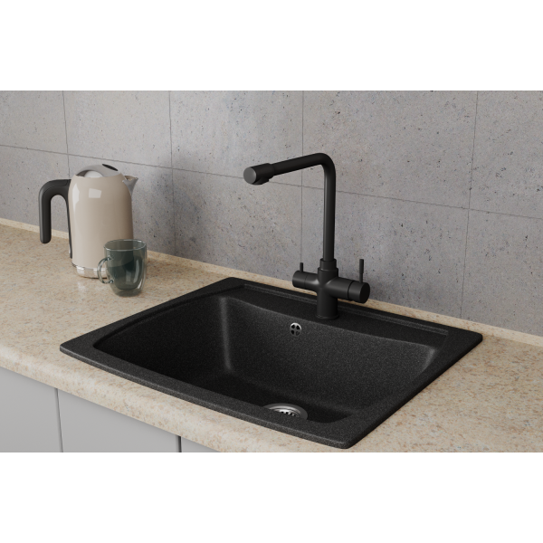 Смеситель для кухонной мойки с фильтром RUSH (MS9035-33Black)