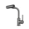 Смеситель для кухни с поворотной лейкой RUSH Тинос (Tinos) (TI3732-17Grey)