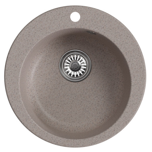 Мойкa MIXLINE ML-GM13 круглая  песочная (302) 495мм (глуб. чаши 200) NEW (551888)