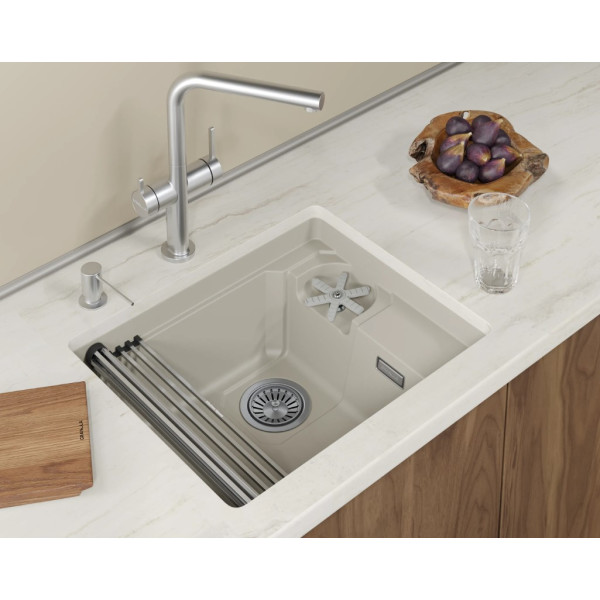 Кухонная мойка GRANULA KITCHEN SPACE RINZER кварц (5505RU, КРЕМАН)