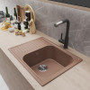 Мойка MIXLINE ML-GM18 с крылом терракотовая (307) 640*490*190мм NEW (551969)